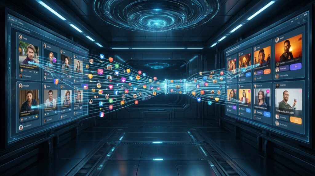 Социальные платформы и контент: алгоритмы рекомендаций, модерация и баланс между свободой и безопасностью - иллюстрация
